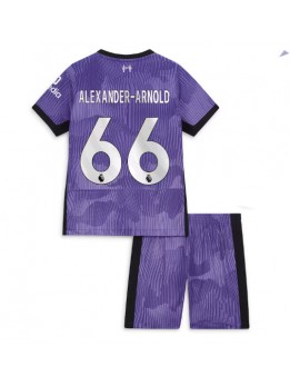Liverpool Alexander-Arnold #66 Replika Tredje Kläder Barn 2023-24 Kortärmad (+ byxor)